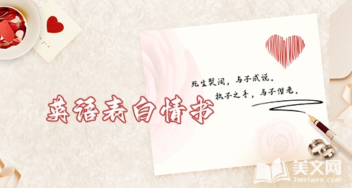 英语表白情书带翻译